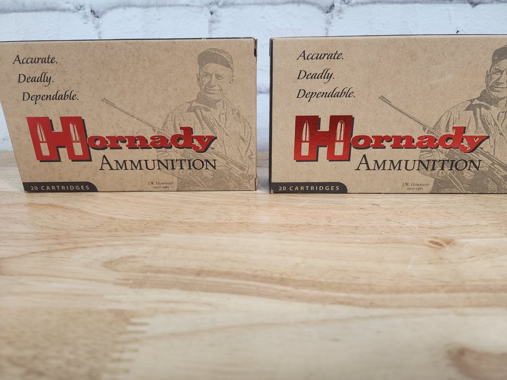 300 Winchester Ammo  - Hornady Custom  - 150 Grain  InterBond  - 2 Boxes 20 Rounds Each  - Total 40 Rounds 
