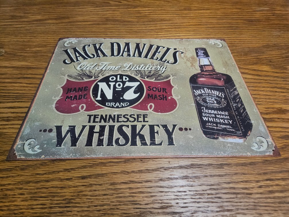 Jack Daniel's Metal Sign - Measures 12.5"×16" (New)
