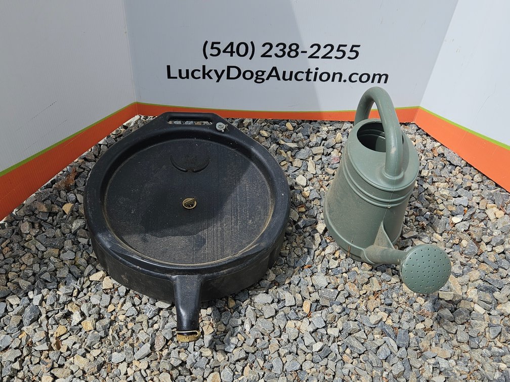 Oil Drain Pan and Watering Can