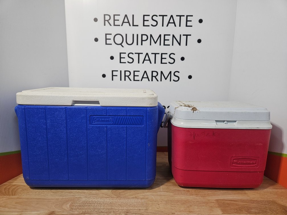 Coleman and Rubbermaid Coolers 2 Included 