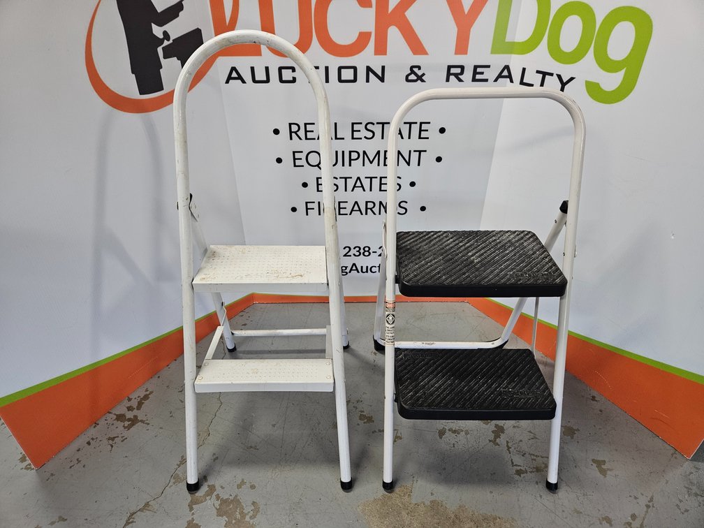 Metal 2ft. Folding Step Ladders (2 Included)