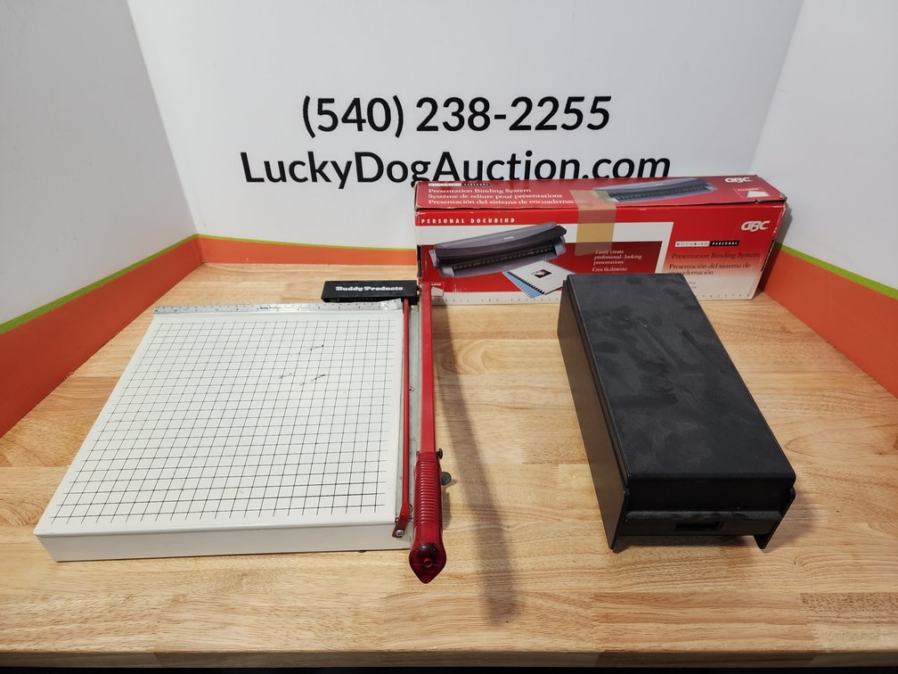 GBC Personal Docubind Presentation Binding System - Buddy Products Paper Cutter 