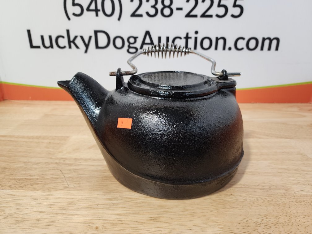 Cast Iron Kettle Measures 5.25" Tall 
