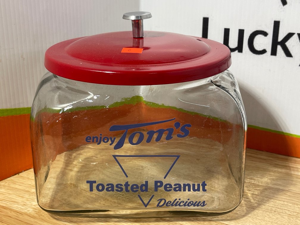 Tom’s Toasted Peanut Jar w/ Lid