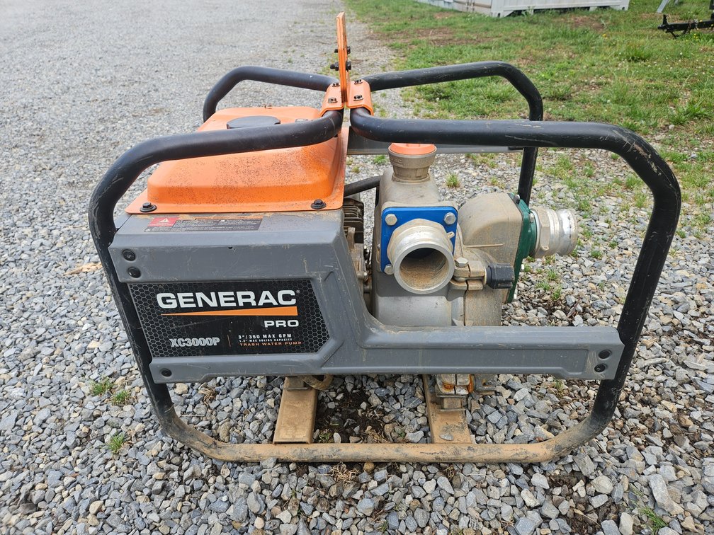 Generac Pro 3-1/2" 350GPM Trash Water Pump Model XC3000P (Ran When Tested)