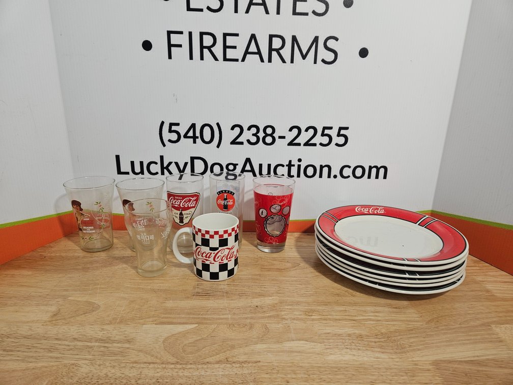 Coca-Cola Collectors Plates and Glasses