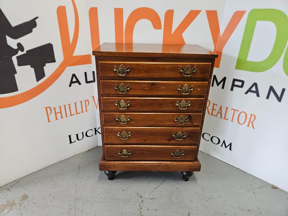 Wooden Silverware/Utensil Chest - Measures 33" Tall × 23.25" Wide × 13.5" Deep
