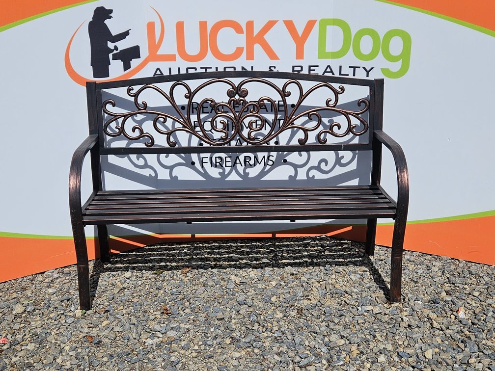 Metal Patio Bench - Measures 33.5" Tall × 50" Wide × 20" Deep