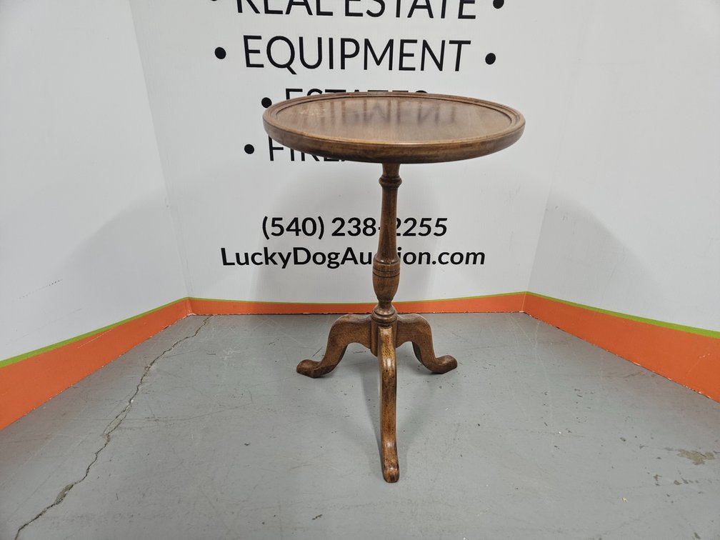 Wooden Lamp Table - Measures 21" Tall × 14" Wide 