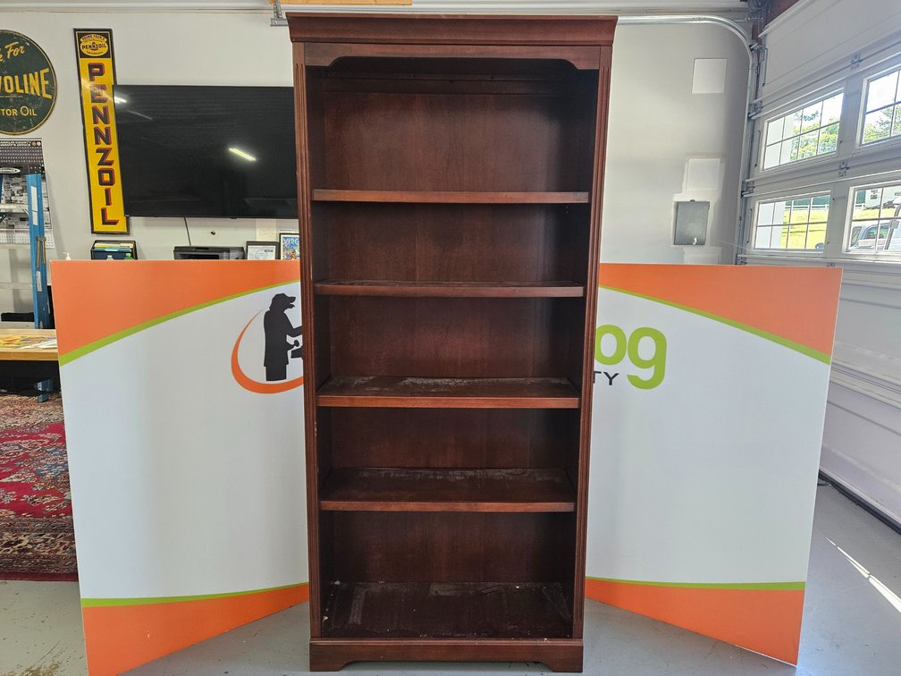 Wooden Bookshelf - Measures 72" Tall × 32.5" Wide × 12.5" Deep