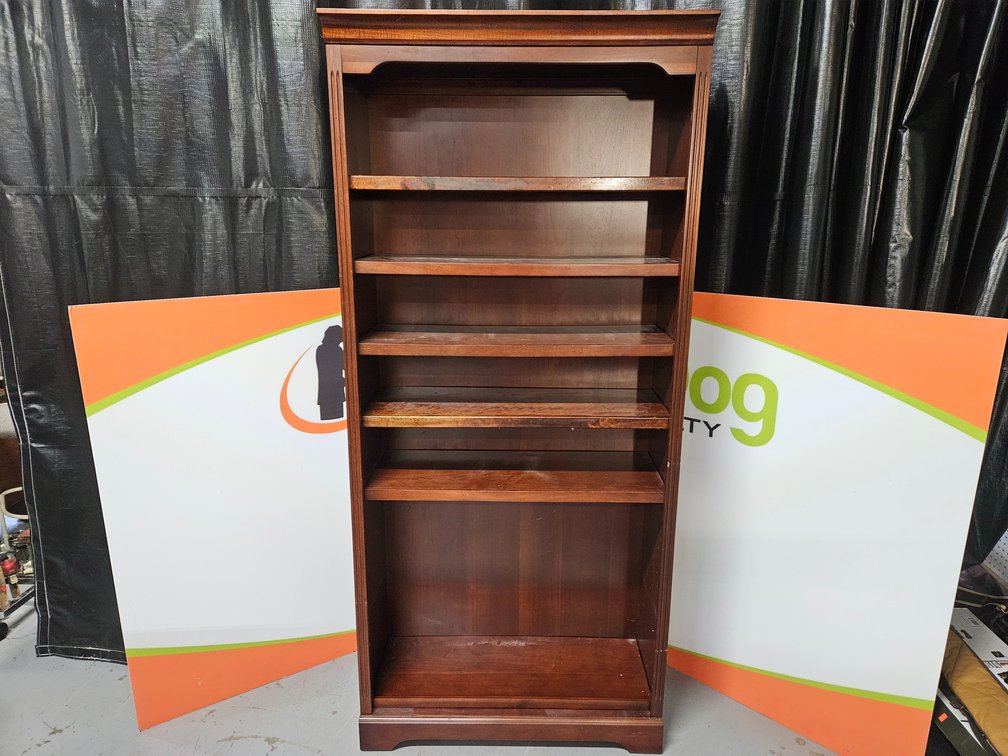 Wooden Bookshelf - Measures 72" Tall × 32.5" Wide × 12.5" Deep