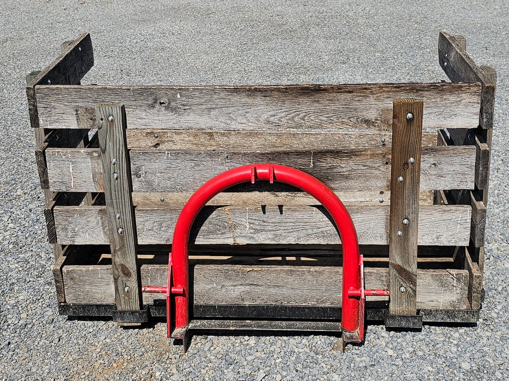 3-Pt Hitch Carry-All w/ Ball and Removable Sides - Measures 36" Tall x 63.5" Wide x 33" Deep