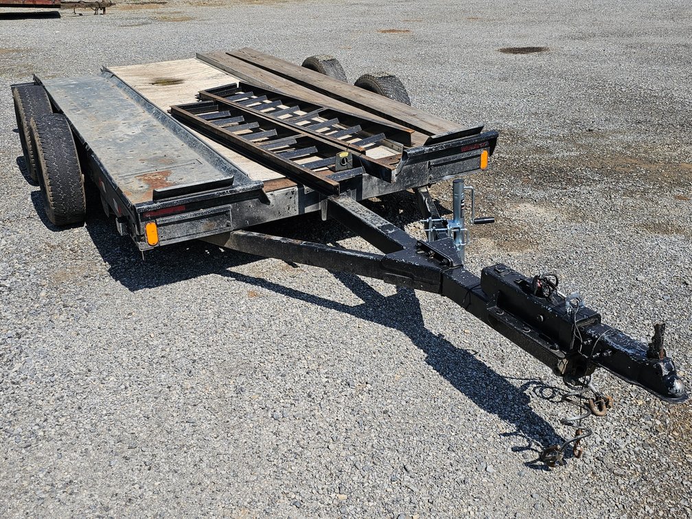 Homemade 12' 6" Long x 7' Double Axle Trailer w/ 7' Ramps - No Title 