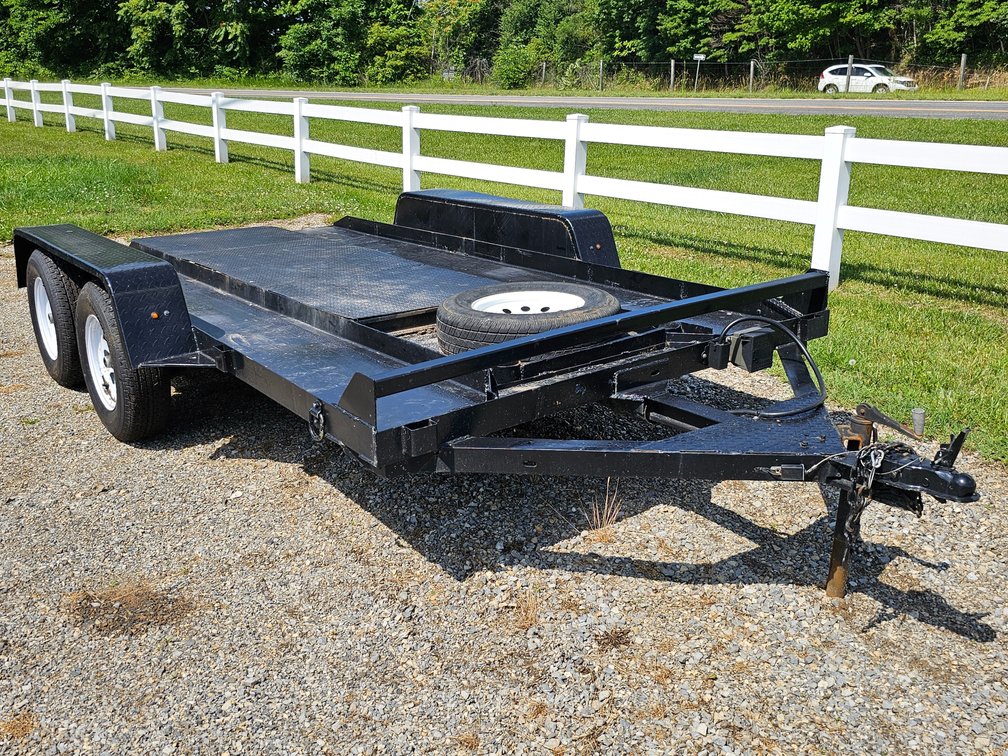 Homemade Heavy-Duty Double Axle Trailer - 13' Long x 6.5" Wide - Clean Unit - Clear Title