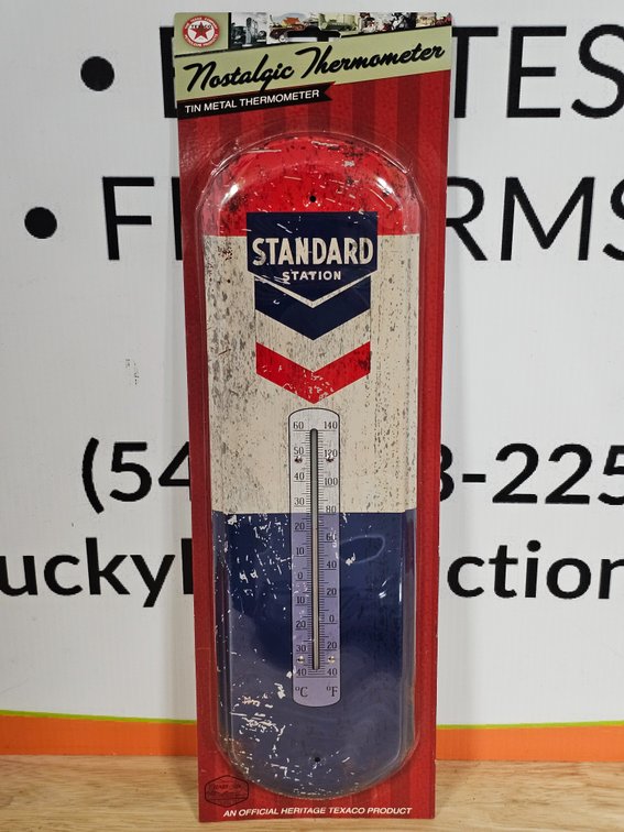 Standard Metal Thermometer - New - Approx 18" Tall
