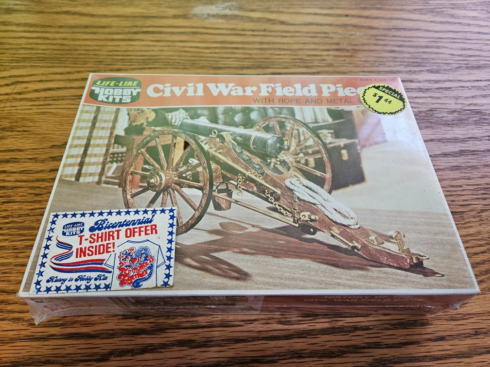 Life-Like Hobby Kits Civil War Field Piece (Sealed)