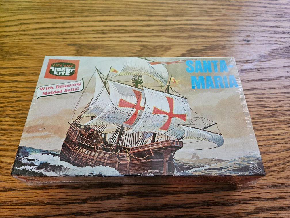 Life-Like Hobby Kits Santa Maria Ship Model (Sealed)