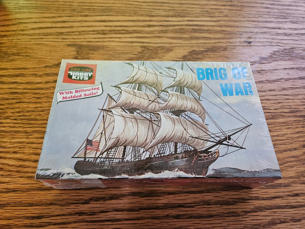 Life-Like Hobby Kits Brig Of War Ship Model (Sealed)