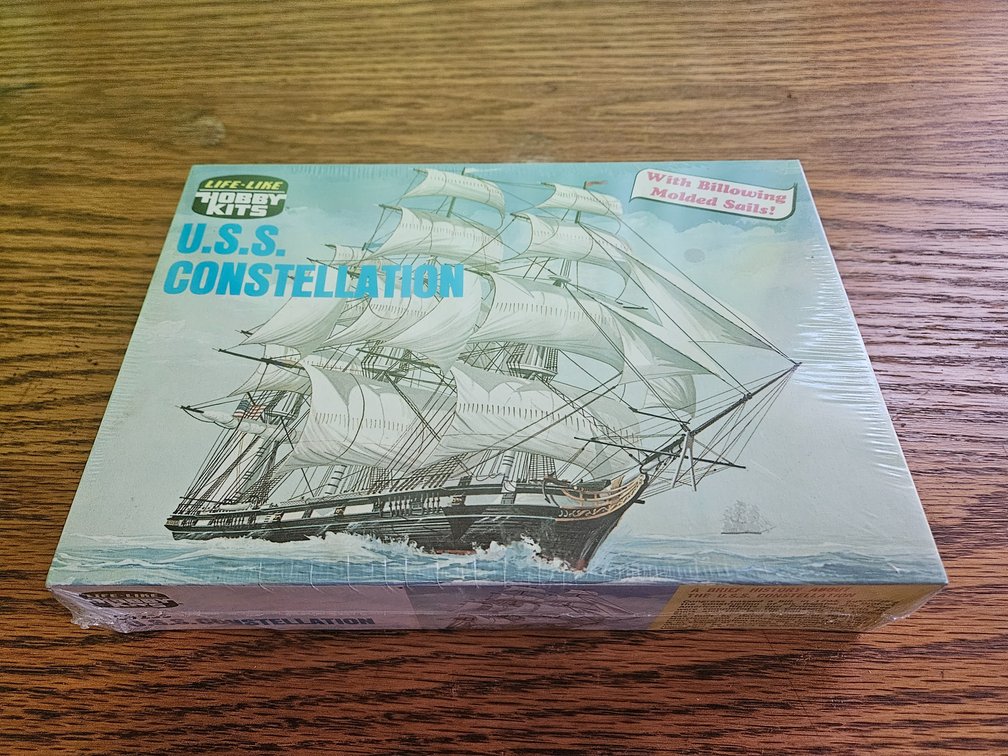 Life-Like Hobby Kits U.S.S. Constellation Ship Model (Vintage Sealed)