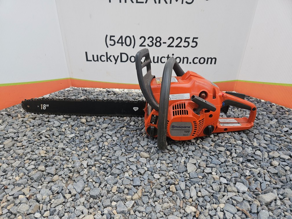Husqvarna 120 Mark ll 18" Cut Chainsaw (Ran When Tested)