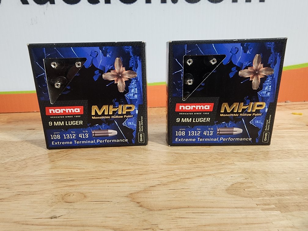 9mm Ammo  - Norma  - 108 Grain MHP 