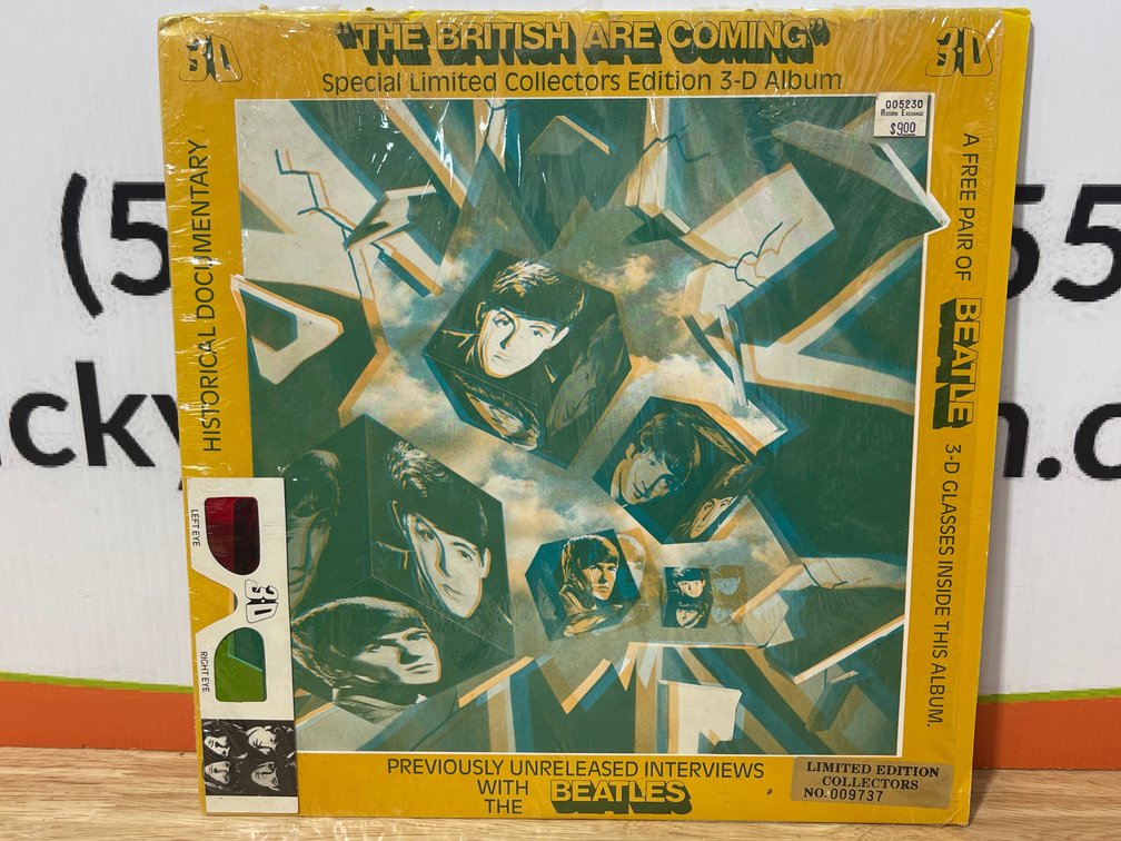 The Beatles “The British Are Coming” Special Limited Collectors Edition 3-D Album w/ Original 3D Glasses - No.009737