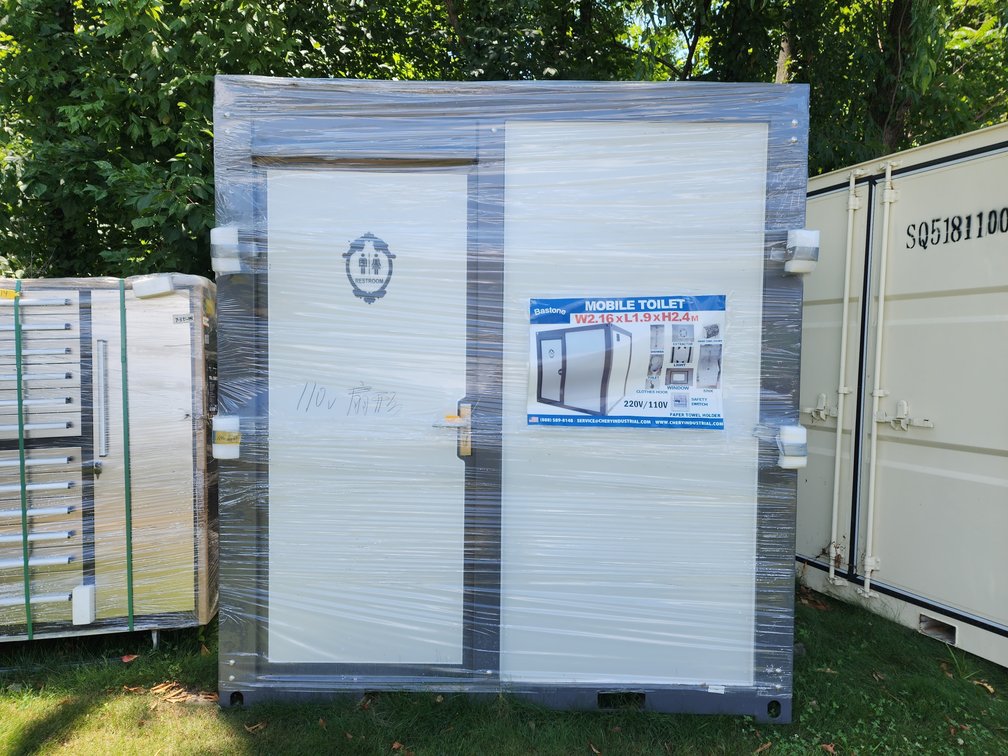 Unused Bastone Mobile Toilet w/ Shower and Sink 