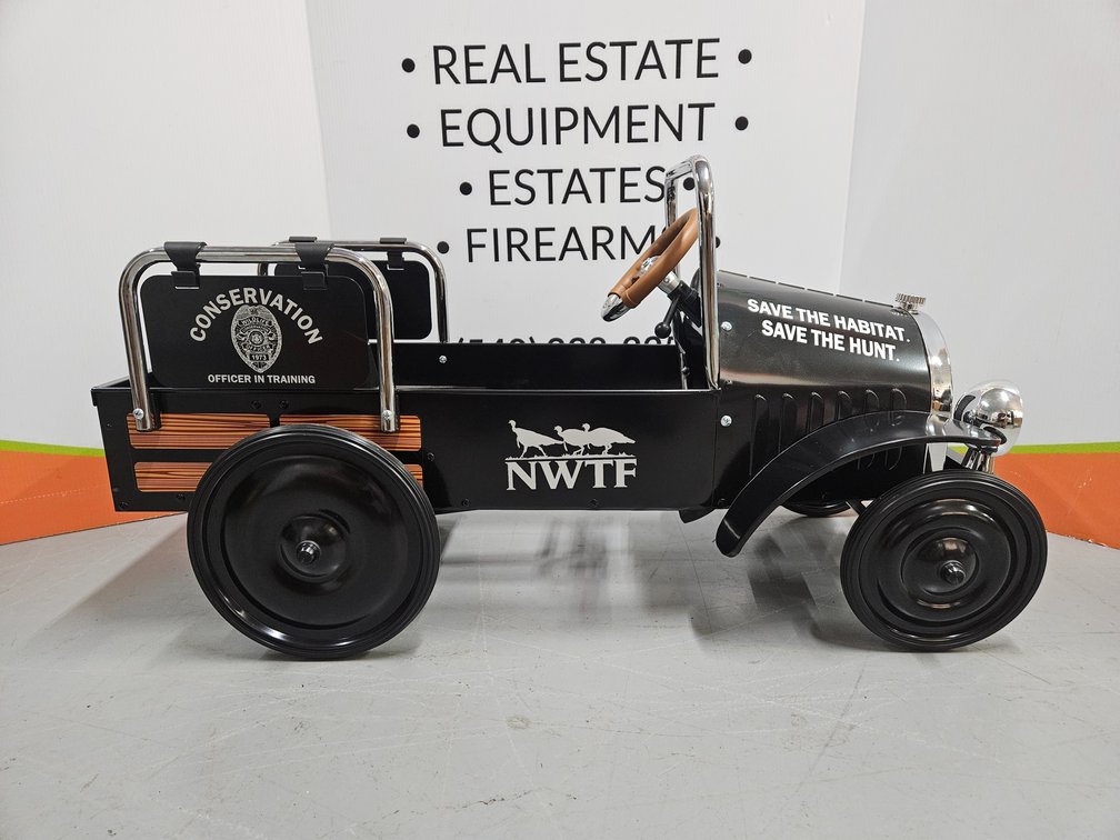 NWTF Metal Collectors Ride On Pedal Car - Measures 19" Tall × 38.5" Long × 16" Wide