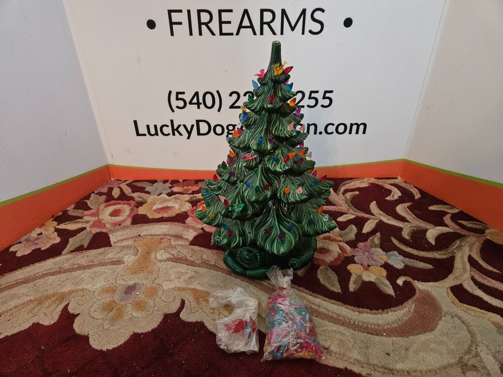 Ceramic Christmas Tree - Measures 17" Tall