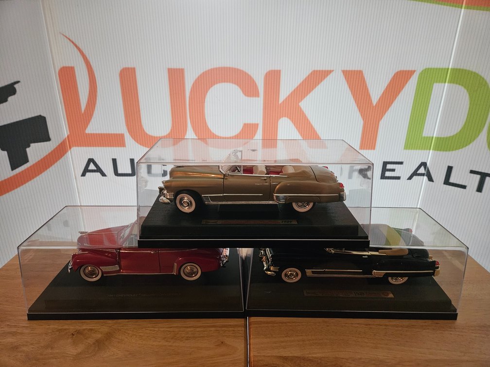 1941 Chevrolet and 1949 Cadillac Die-Cast Metal Replicas (3 Included)