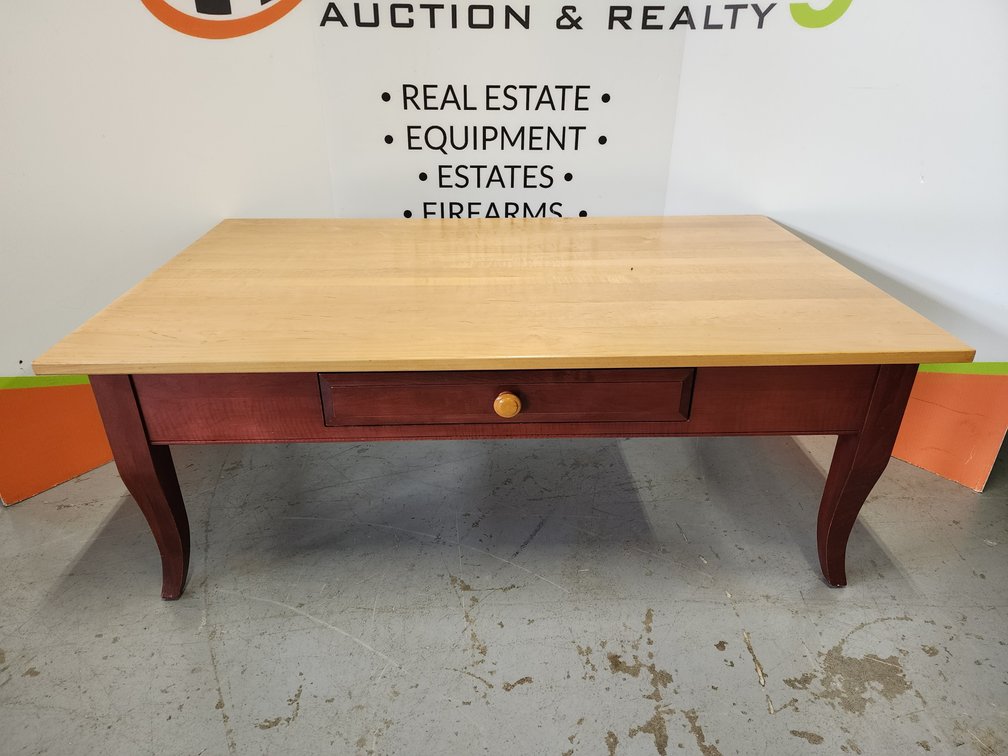 Ethan Allen Coffee Table Measures 17" Tall x 46" Wide x 28" Deep