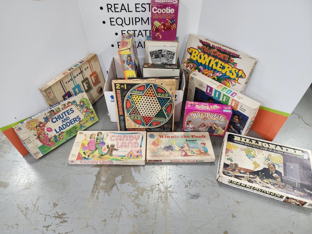 Assorted Vintage Board Games 