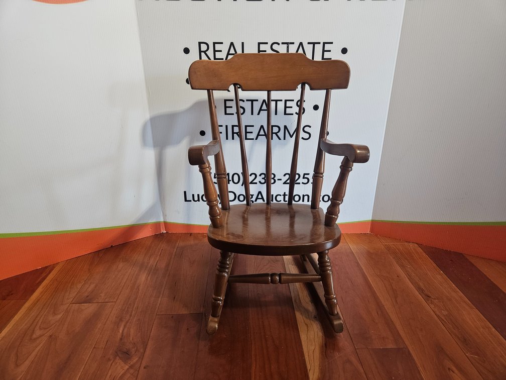 Wooden Children's Rocking Chair - Measures 25.5" Tall × 16" Wide × 15" Deep