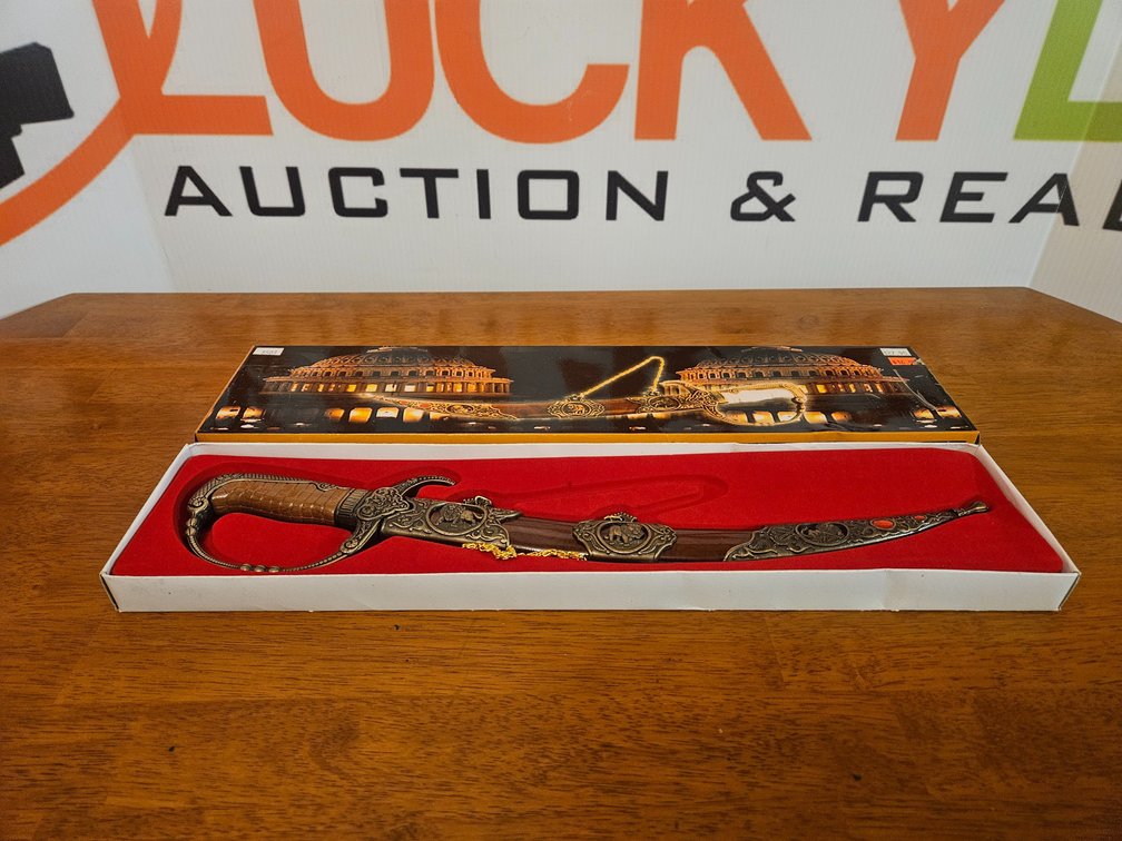 Dagger/Sword W/Sheath and Box - Measures 17" Long