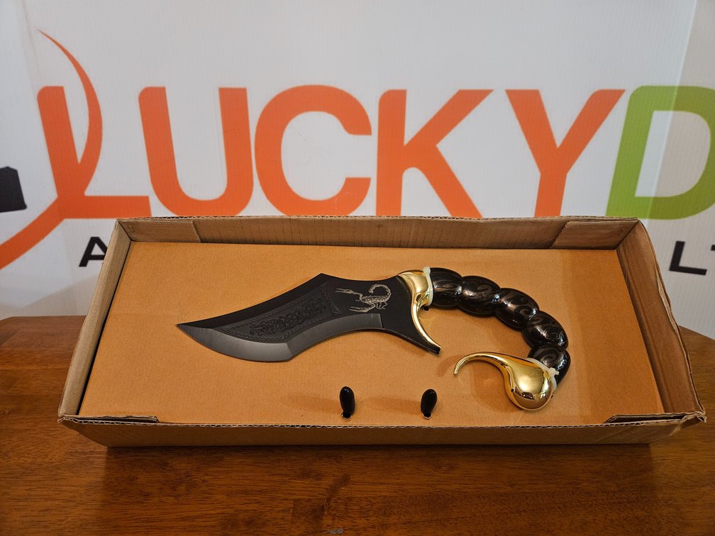 Scorpion Dagger/Knife W/Stand and Box - Measures 13.25" Long