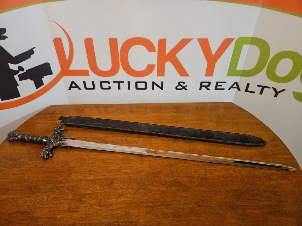 Midevil Style Sword W/Sheath - Measures 40.5" Long