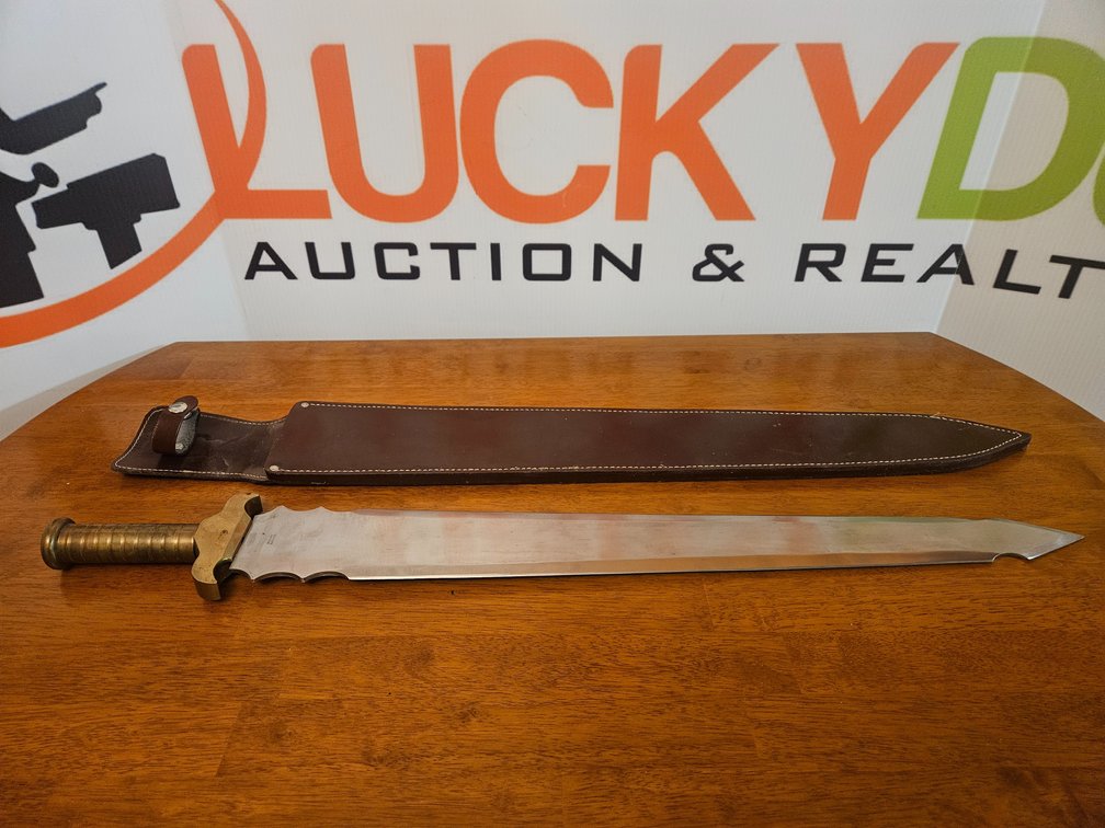Midevil Style Sword W/Sheath - Measures 30.5" Long