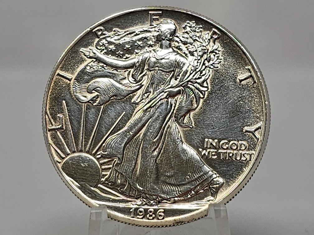 1986 American Silver Eagle 1 Oz .999 Silver