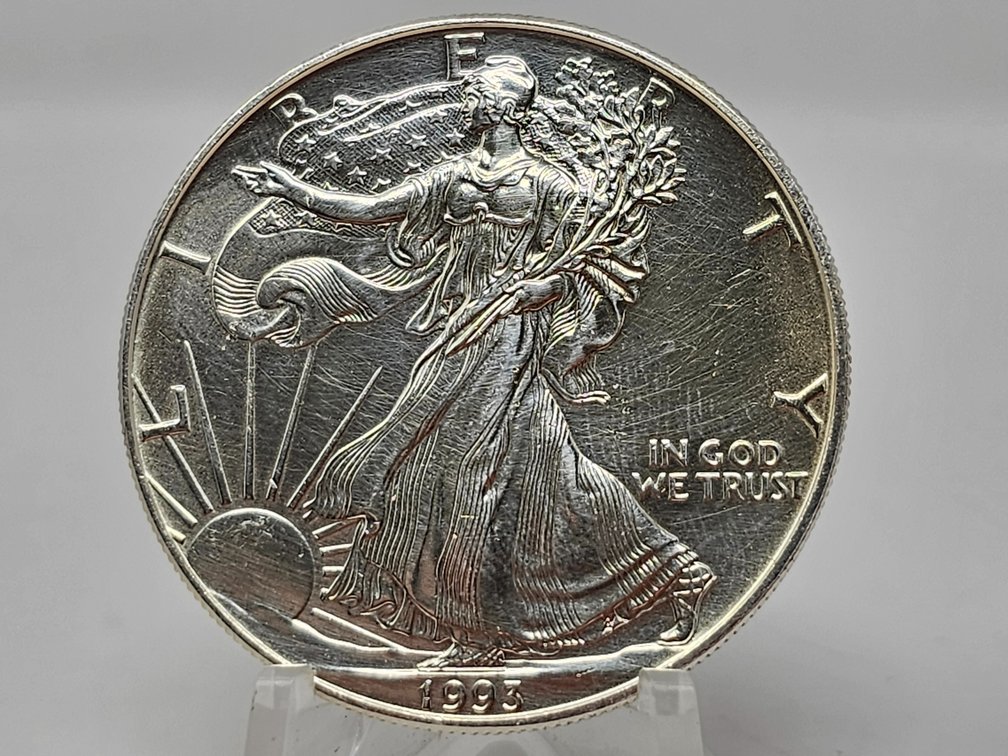 1993 American Silver Eagle 1 Oz .999 Silver 