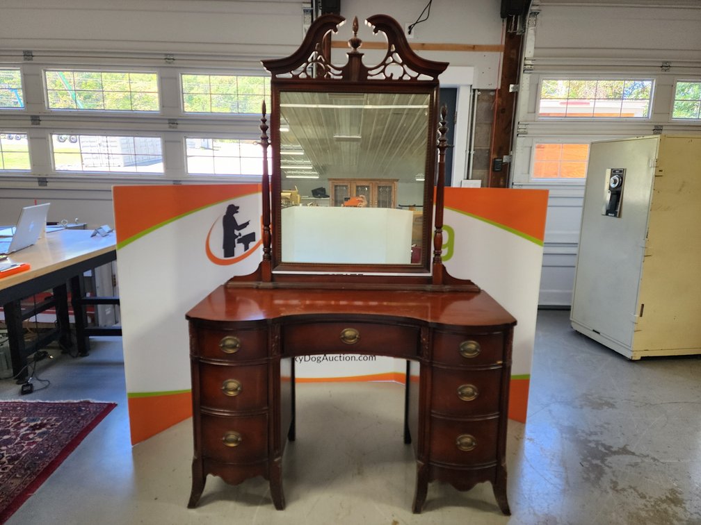 Bassett Furniture Co. Vanity w/ Mirror Measures 76" Tall x 48" Wide x 20.5" Deep