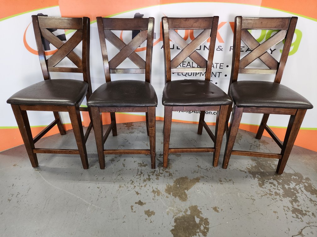 Barstool Chairs (4) Measure 43" Tall x 19.5" Wide 