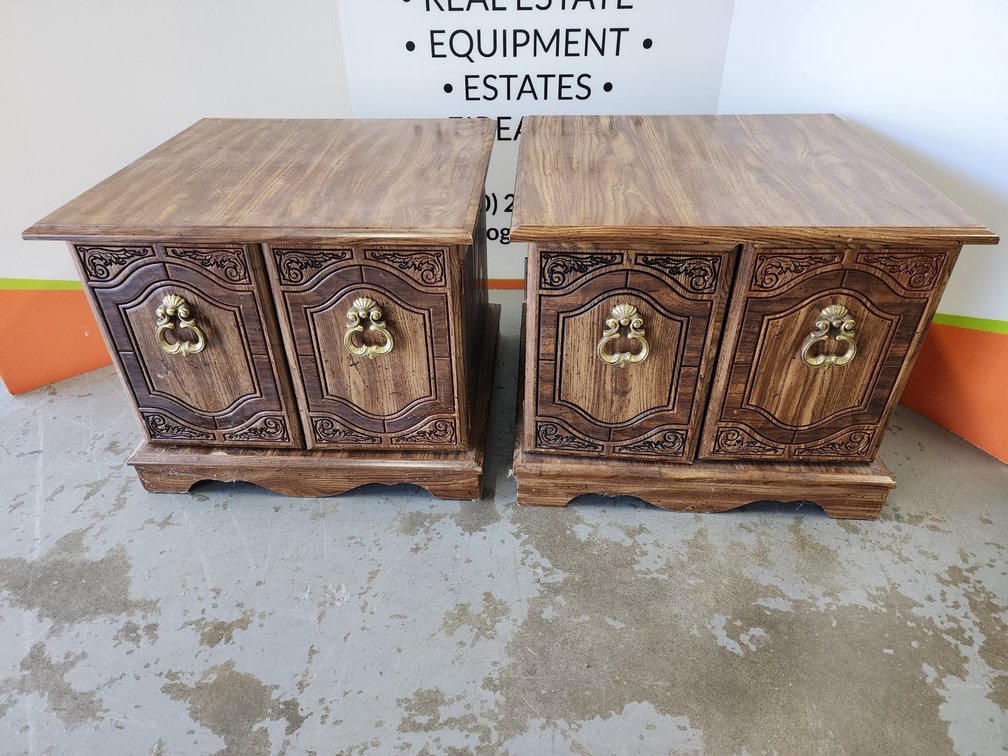 End Tables (2) Measure 19" Tall x 23" Wide x 22" Deep