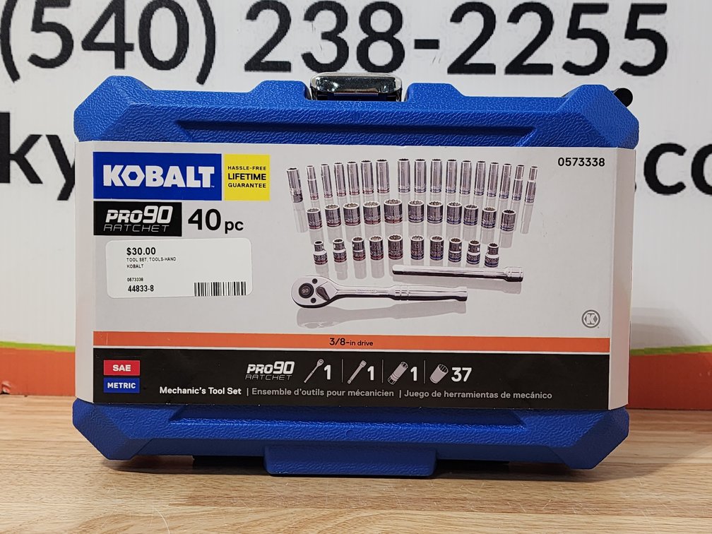 (New) Kobalt Pro 90 40 Piece Socket Set
