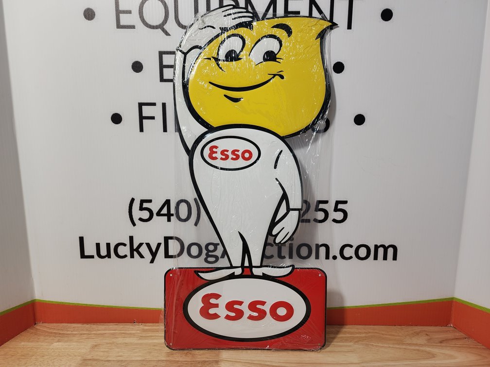 Esso Metal Sign Measures 23.25" Tall