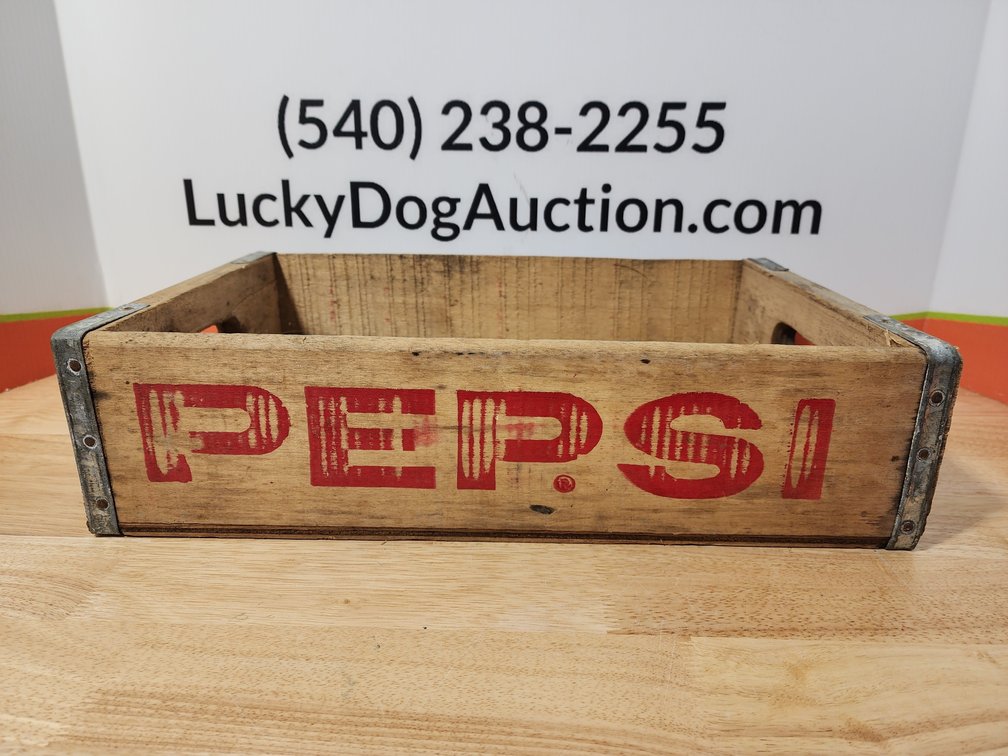 Pepsi Wooden Crate Measures 4.5" Tall x 18.25" Wide x 12" Deep