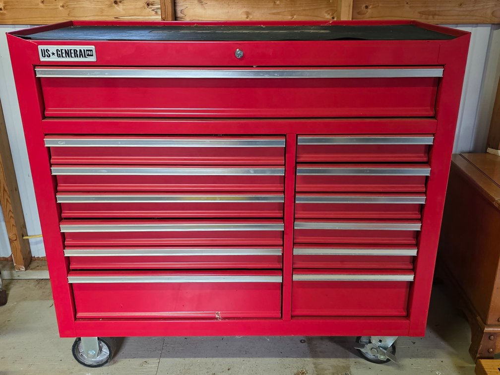 US General Toolbox w/ Contents - Measures 39.5" Tall x 42" Wide x 18" Deep
