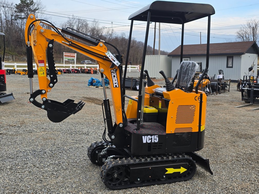 Unused VC15 Mini Excavator - 16" Bucket - 36" Hydraulic Blade