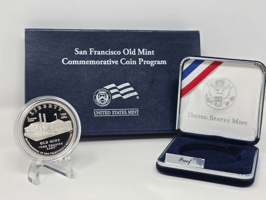 2006 US Mint San Francisco Old Mint Commemorative Coin Program Silver Proof Dollar w/ Box