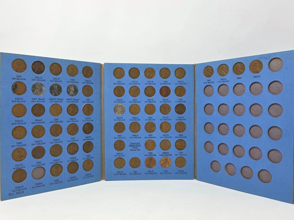 Lincoln Head Cent Collection - 1941-1964