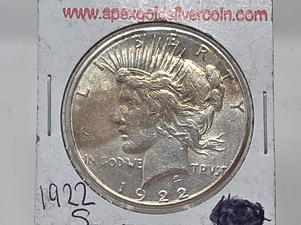 1922-S Silver Peace Dollar